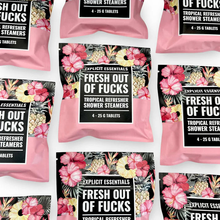 Fresh Outta Fucks Shower Steamers – Tropical Citrus Fragrance