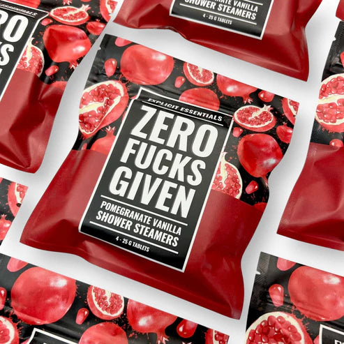 Zero Fucks Given Shower Steamers – Vanilla Pomegranate Fragrance
