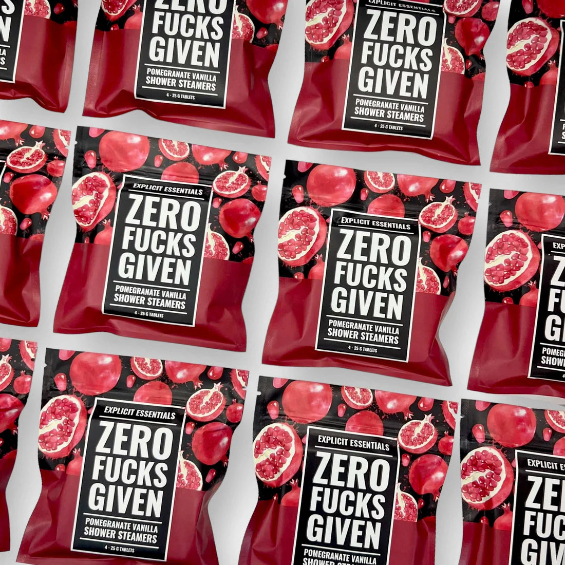 Zero Fucks Given Shower Steamers – Vanilla Pomegranate Fragrance