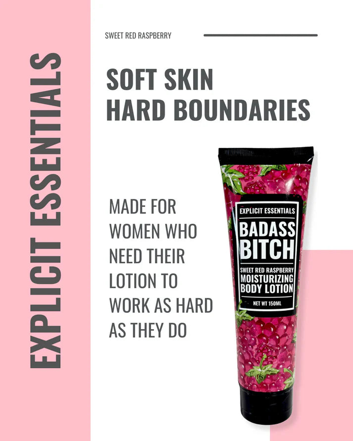 Bad Ass Bitch Hand & Body Lotion – Red Raspberry Sweet Treat