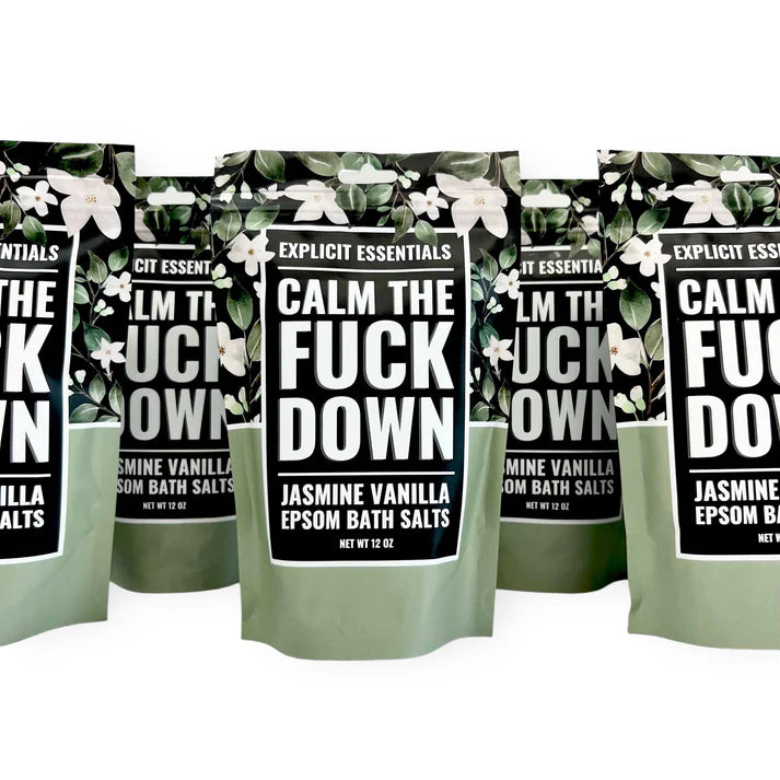 Calm the Fuck Down Bath Salts – Jasmine Vanilla Fragrance