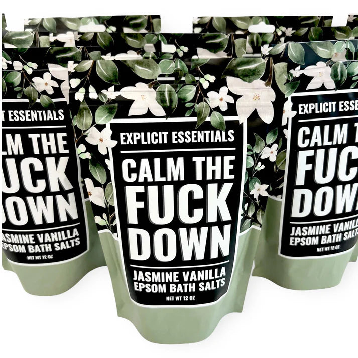 Calm the Fuck Down Bath Salts – Jasmine Vanilla Fragrance
