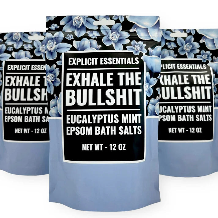 Exhale the Bullshit Bath Salts – Stress-Relief Fragrance