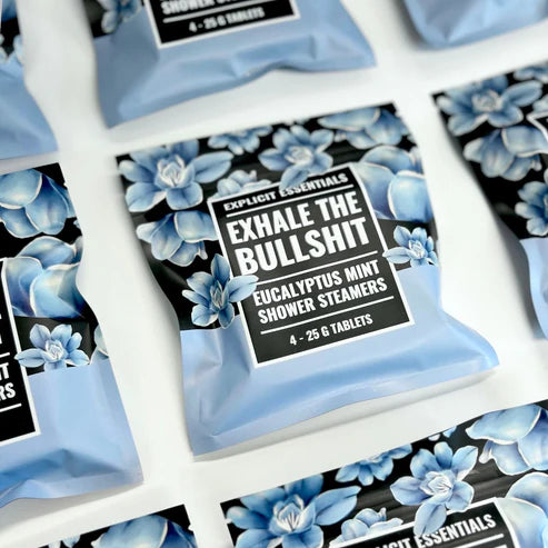 Exhale the Bullsh!T Shower Steamers – Eucalyptus Fragrance