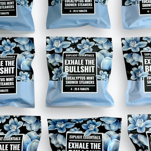 Exhale the Bullsh!T Shower Steamers – Eucalyptus Fragrance