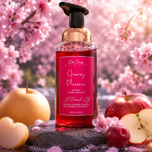 Cherry Blossom Foaming Hand Soap – Asian Pear, Fuji Apple & Cherry Blossom Scent – De Soap Boutique